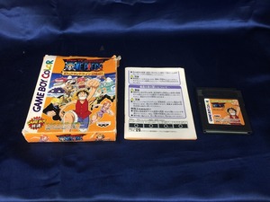 中古B★ワンピース 幻のグランドライン冒険★ゲームボーイソフト/内箱欠品、外箱/説明書ダメージ大