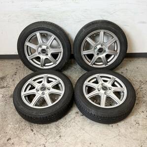 246＊中古品 2021年製 ブリジストン ECOPIA NH100C 155/65R14 75H zart ホイール 14×4.5J タイヤ ４本セット 現状品＊の画像1