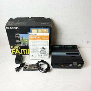 238＊中古品 シャープ SHARP ツインファミコン AN-505-BK コントローラー付き 通電確認済み＊