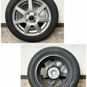 246＊中古品 2021年製 ブリジストン ECOPIA NH100C 155/65R14 75H zart ホイール 14×4.5J タイヤ ４本セット 現状品＊の画像4