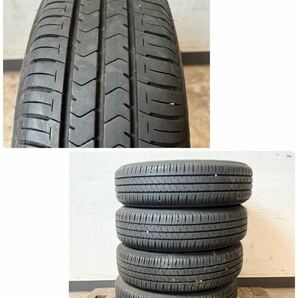 246＊中古品 2021年製 ブリジストン ECOPIA NH100C 155/65R14 75H zart ホイール 14×4.5J タイヤ ４本セット 現状品＊の画像6