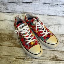 Q554 コンバース オールスター レトロトロピカ 赤　CONVERSE スニーカー 26.5cm ローカット ALLSTAR レッド_画像1