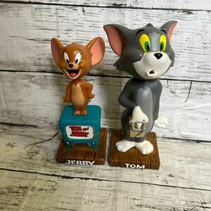 Q574 TOM&JERRY トムとジェリー FUNKO WACKY WOBBLER ワッキーワブラー 首振り人形 フィギュア 2体セット 中古　