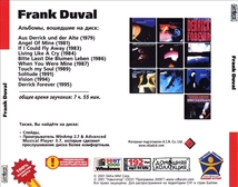 FRANK DUVAL 大全集 MP3CD 1P◇_画像2