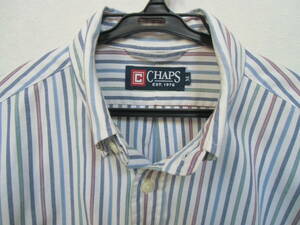 CHAPS チャップス EST1978 メンズ ストライプシャツ 長袖シャツ