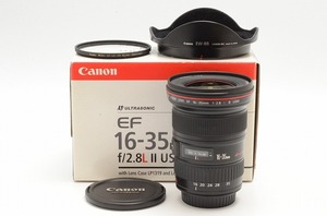 [美品] Canon EF 16-35mm f2.8L II USM 元箱 #11683 キャノン Lレンズ