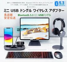 Bluetooth 5.3 ミニ USBドングル