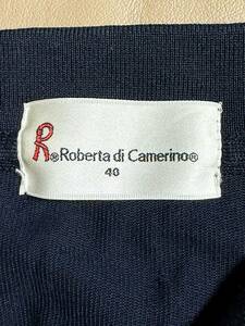 ☆Roberta di Camerino ロベルタ ディ カメリーノ 半袖 ポロシャツ ネイビー☆