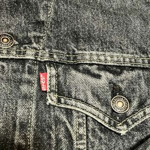 80s -90s Levis デニムジャケット 705506-0459先染めブラック カナダ製 黒 リーバイス ビンテージ 70506 70507 の画像7