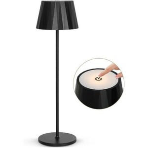 LED bedside lamp 5200mAh rechargeable less -step style light IP54 waterproof Night light ( black )