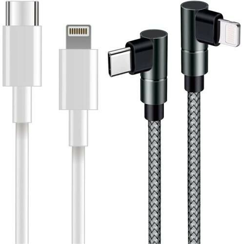 iphone* 充電ケーブル USB-C to Lightning L字ケーブル2本セット