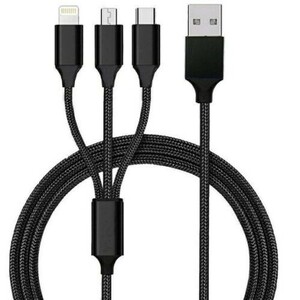 3in1（Type-C + Lightning + MicroUSB）ケーブル1セット