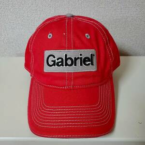 未使用 Gabriel Shock ガブリエル ショック CAP キャップ 赤 レッド レーシング ワッペン 刺繍