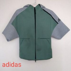 adidas アディダス ジップパーカー ジップアップ パーカーバイカラー