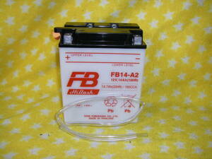古河電池 メーカー補償無し品　★ FB14-A2 ★ （ YB14-A2 ) CB750 (RC42) CBX750F (RC17) ナイトホーク (RC39) VF750F (RC15)