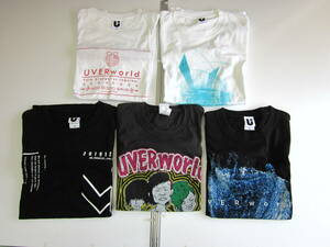 UVERworld ツアーTシャツ　Ｍサイズ　５枚まとめて中古品