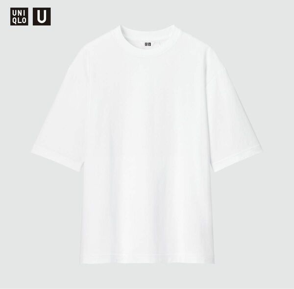 ユニクロ UNIQLO エアリズムコットンオーバーサイズ ホワイト XL GU