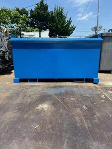 ( made in Japan ) iron box baccan waste basket, industry solid waste industrial waste box 