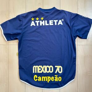 ATHLETA アスレタ MEXICO70 サッカー ブラジル代表 プラクティスシャツ ゲームシャツ ユニフォーム メンズ Mサイズ フットサルの画像2