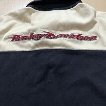 90s　Harley-Davidson　ハーレーダビッドソン　肉厚　ヘビーウェイト　長袖　ラガーシャツ　メンズ　Sサイズ　アメカジ　US古着_画像5