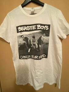 希少ビースティボーイズ Beastie Boys Check Your Head アルバム ジャケットプリントロック Tバンド Tビンテージ 半袖 白 Mサイズ