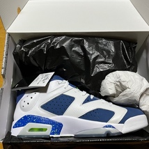 【未使用】AIR JORDAN 6 RETRO LOW ★ ナイキ エアジョーダン6 レトロ ロー ★ 28.0cm ★ WHITE/GHOST GREEN-INSIGNIA BLUE_画像7