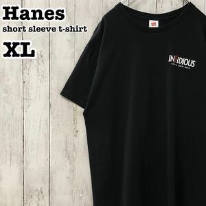 ヘインズ US アメリカ古着 インシディアス 映画 ムービー 両面プリント 半袖Tシャツ XL