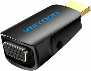 VENTION HDMIオス - VGAメス 片方向 変換アダプタ 3.5mmオーディオ出力 小型 HDMI1.4 1080P/6