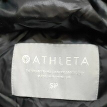 athleta 軽量ダウンベスト　黒　ブラック　中綿　アウトドア　スポーツ　アスレタ　サッカー　フットサル　SP　0514-C3-SA5_画像2