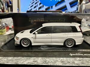 イグニッションモデル ignition 1/18 ミツビシ ランサーエボリューション ワゴン CT9W ホワイト IG2768 mitsubishi ランエボワゴン未使用品