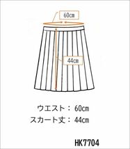 1円 スクールスカート 冬物 w60-丈44 黒 中学 高校 ミニ丈 プリーツ 学生服 制服 女子 中古 HK7704_画像5