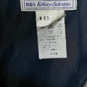 1円 イートン スカート リボン 上下4点セット 155 冬物 女子 学生服 中学 高校 紺 制服 中古 ランクC NA1907の画像7