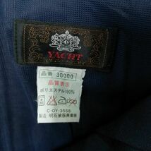 1円 スクールスカート 冬物 w69-丈51 紺 中学 高校 プリーツ 学生服 制服 女子 中古 IN6039_画像5