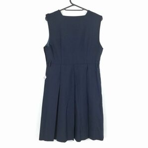 1円 ジャンパースカート バスト90 ウエスト78 冬物 女子 学生服 中学 高校 紺 制服 中古 ランク:B EY4137の画像2