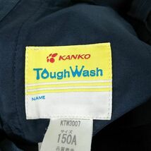 1円 イートン スカート 紐タイ 上下4点セット 150A カンコー 冬物 女子 学生服 中学 高校 紺 制服 中古 ランクC NA3625_画像7