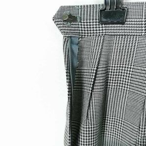 1円 スクールスカート 冬物 w63-丈50 チェック 中学 高校 プリーツ 学生服 制服 女子 中古 IN6348の画像4