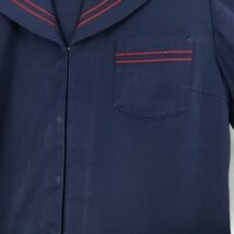 1円 セーラー服 上着 165B 大きいサイズ カンコー 冬物 赤2本線 女子 学生服 中学 高校 紺 制服 中古 ランクC NA4512_画像6