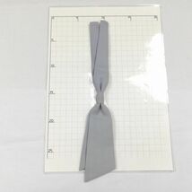 1円 スクールネクタイ グレー 中古 制服 学生服 セーラー服 ブレザー 女子 LC0548 VI_画像1