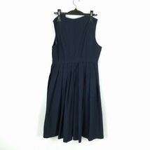 1円 ジャンパースカート バスト88 ウエスト74 冬物 女子 学生服 中学 高校 紺 制服 中古 ランク:C EY4808_画像2