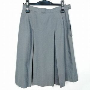 1 jpy school skirt winter thing w69- height 62 gray middle . high school pleat school uniform uniform woman used HK7764