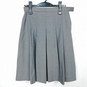 1 jpy school skirt winter thing w69- height 59 gray middle . high school pleat school uniform uniform woman used HK7818