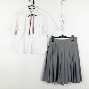 1 иен блуза юбка шнур Thai верх и низ 3 позиций комплект большой размер стрекоза лето предмет женщина школьная форма Fukuoka утро . свет . средняя школа белый форма б/у разряд :C EY9269