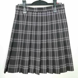 1 jpy school skirt winter thing w63- height 50 check middle . high school pleat school uniform uniform woman used IN6712