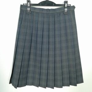 1 jpy school skirt winter thing w69- height 56 check middle . high school pleat school uniform uniform woman used IN6702