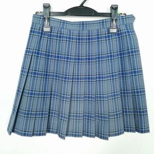 1 jpy school skirt summer thing w66- height 43 check middle . high school mini height pleat school uniform uniform woman used IN6792
