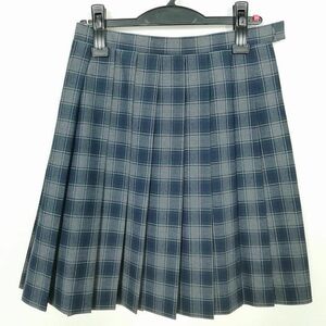 1 jpy school skirt summer thing w63- height 51 check middle . high school pleat school uniform uniform woman used IN6742