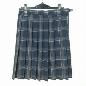 1 jpy school skirt summer thing w69- height 55 check middle . high school pleat school uniform uniform woman used IN6935