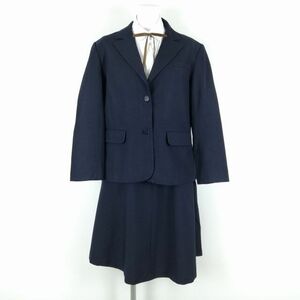 1 иен блейзер юбка шнур Thai верх и низ 4 позиций комплект большой размер зима предмет женщина школьная форма Saitama Tokorozawa средняя школа темно-синий форма б/у разряд C NA4367