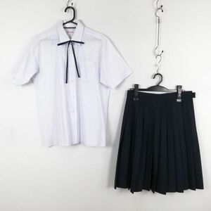 1 иен блуза юбка шнур Thai верх и низ 3 позиций комплект большой размер лето предмет женщина школьная форма средний . средняя школа белый форма б/у разряд C EY9309