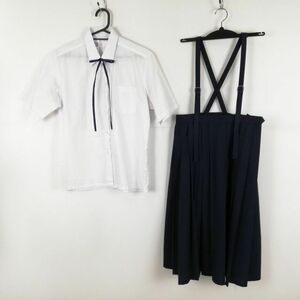 1 иен блуза юбка шнур Thai верх и низ 3 позиций комплект большой размер лето предмет женщина школьная форма средний . средняя школа белый форма б/у разряд C EY9629